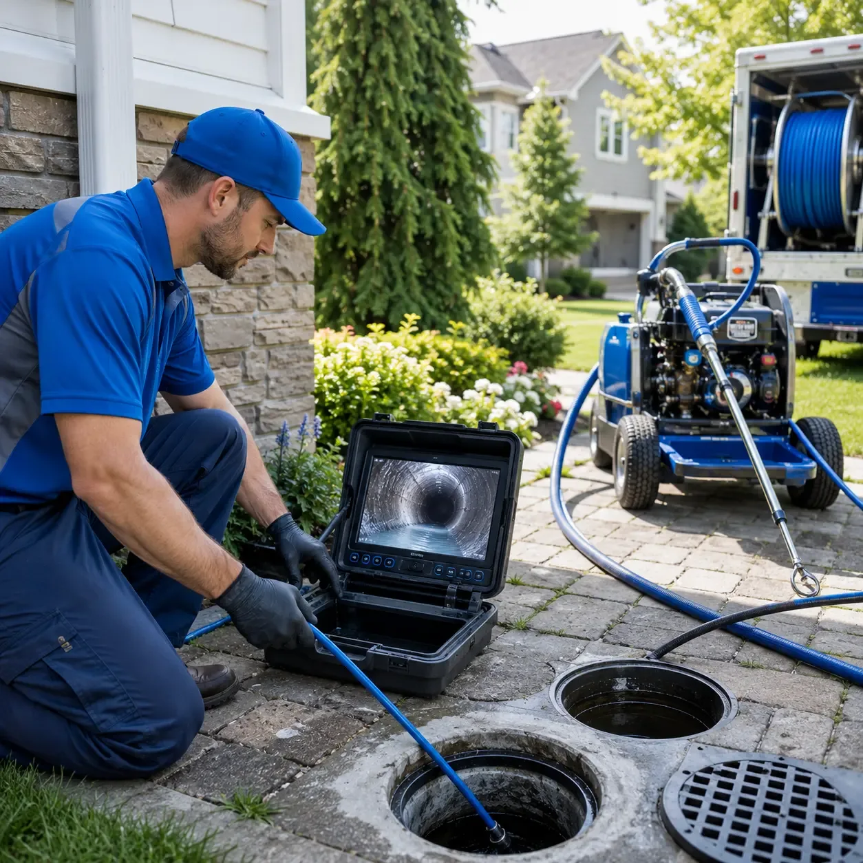 Outdoor drain cleaning professionals serving Pitcairn, PA