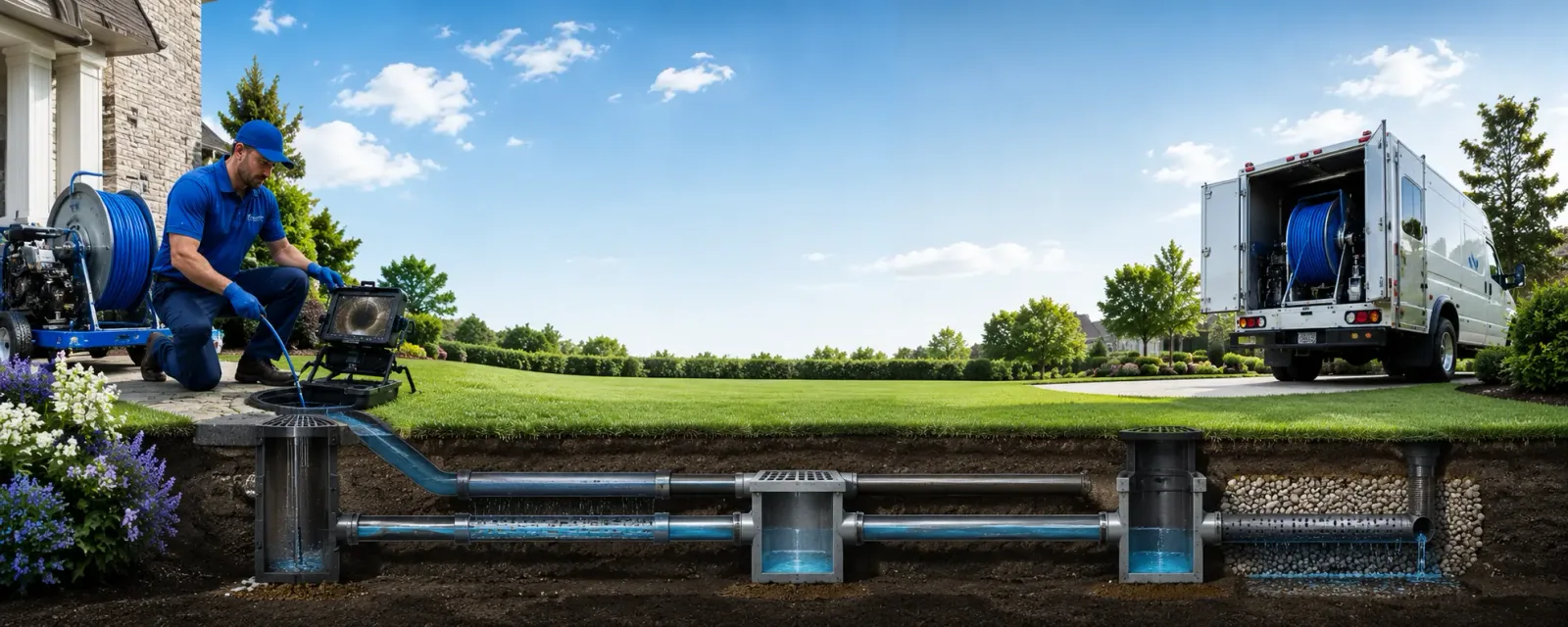 Outdoor drain cleaning information for Pitcairn, PA